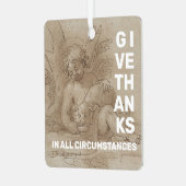 Bedankt geven metalen ornament (Voorkant links)