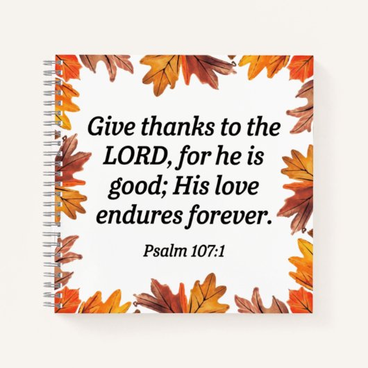 Bedankt geven notitieboek (Voorkant)