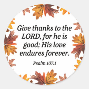 Bedankt geven ronde sticker