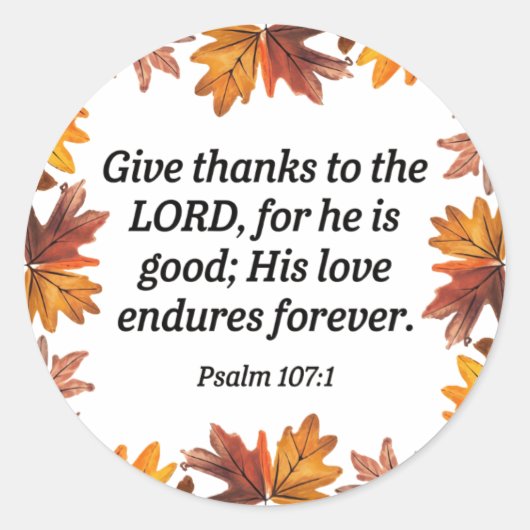 Bedankt geven ronde sticker (Voorkant)