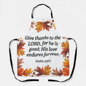 Bedankt geven schort (Voorkant)