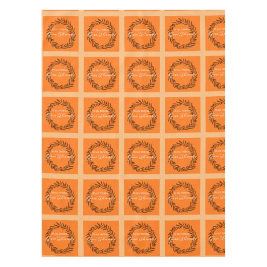 Bedankt geven tafelkleed (Voorkant)