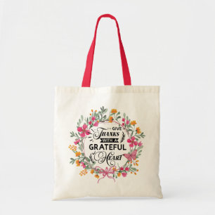 Bedankt geven tote bag