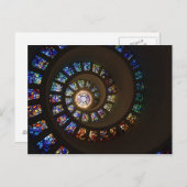 Bedankt geven vierkant # 5 briefkaart (Voorkant / Achterkant)