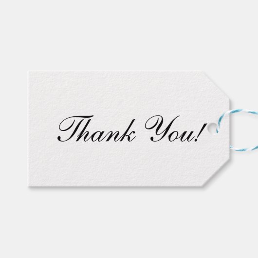 Bedankt Gift Label Sticker Cadeaulabel (Voorkant (Horizontaal))