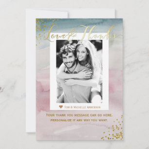 Bedankt Glam Waterverf Gold Foto