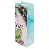 Bedankt Gold Leaf Wine Bag Wijn Cadeautas (Achterkant Gekanteld)