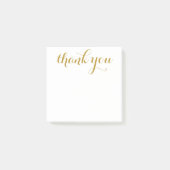 Bedankt Gold Script 3 x 3 Post-it® Notes (Voorkant)