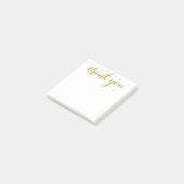 Bedankt Gold Script 3 x 3 Post-it® Notes (Schuin)