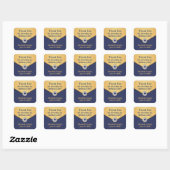 Bedankt Golden Damask Sticker (Vel)