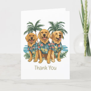 Bedankt Golden Retriever Dogs Hawaiian Shirt