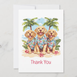 Bedankt Golden Retriever Dogs Hawaiian Shirten