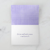 Bedankt Golden Retriever op Gingham (Binnen)