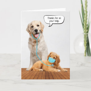 Bedankt Golden Retrievers Kaart