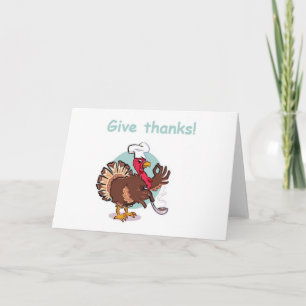bedankt grappige kalkoenThanksgiving geven Feestdagen Kaart
