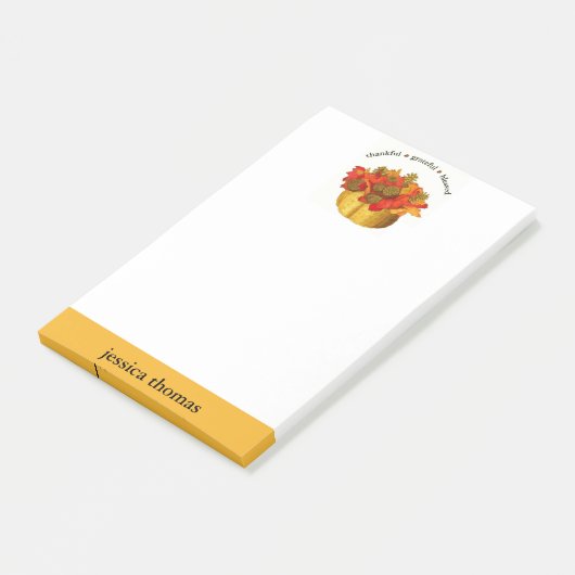 Bedankt Grateful Blessed Personalized Post-it® Notes (Schuin)