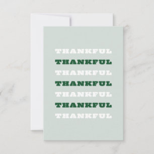 Bedankt, Gratitude Quote, Groen Bedankkaart