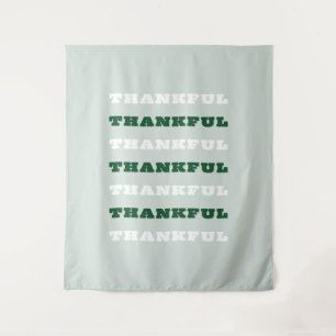 Bedankt, Gratitude Quote, Groen Wandkleed