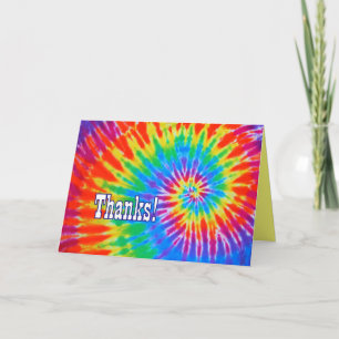 Bedankt Groovy Stropdas-Dye Kaart