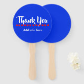 Bedankt Handwaaier (Voorkant en achterkant)