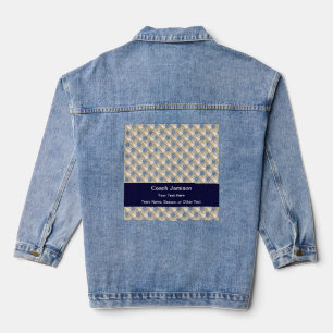 Bedankt honkbalcoach Jouw tekst Blue Denim Jacket