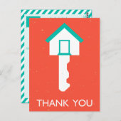 Bedankt Housekey Briefkaart (Voorkant / Achterkant)