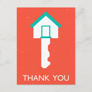 Bedankt Housekey Briefkaart