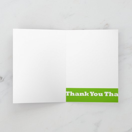 Bedankt in het groen (Binnen)