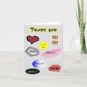 Bedankt in meerdere talen