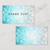 Bedankt Insert Beach Ombre Glitter Lights Informatiekaartje (Voorkant / Achterkant)