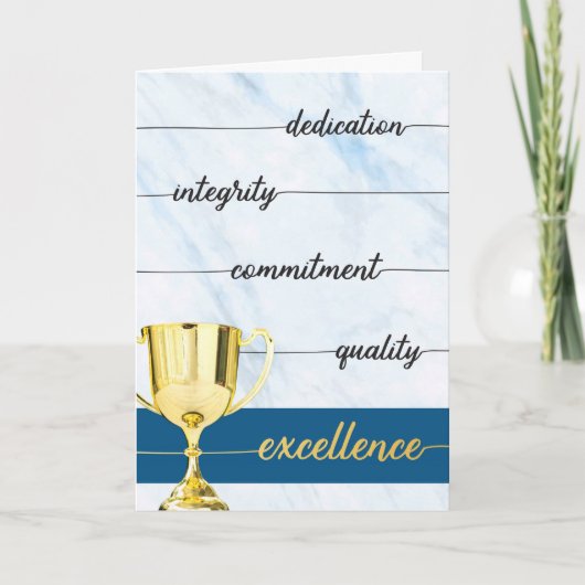 Bedankt - Integriteit, engagement, excellentie (Voorkant)