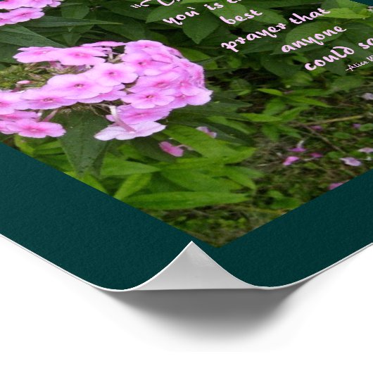 "Bedankt" is het beste gebed dat... Poster (Hoek)