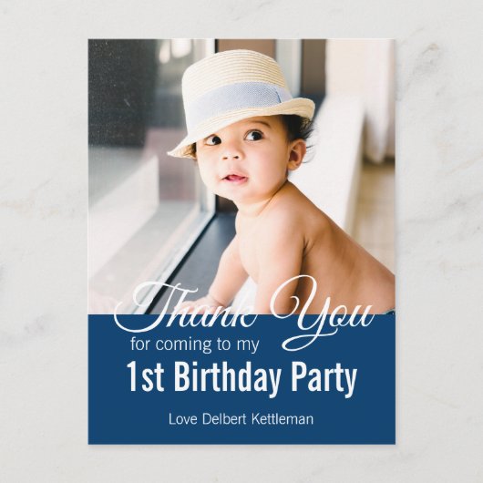 Bedankt, jarige briefkaart (Voorkant)