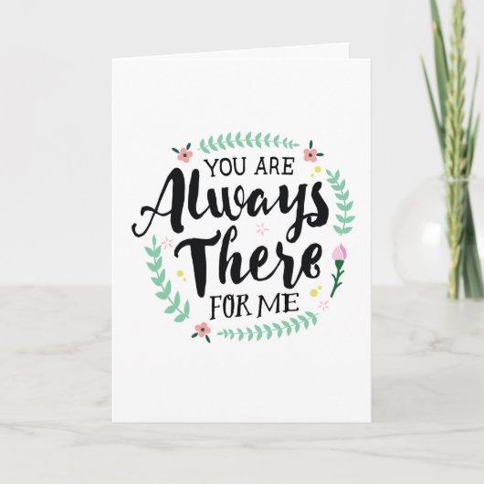 Bedankt - Je bent er altijd voor mij (Voorkant)