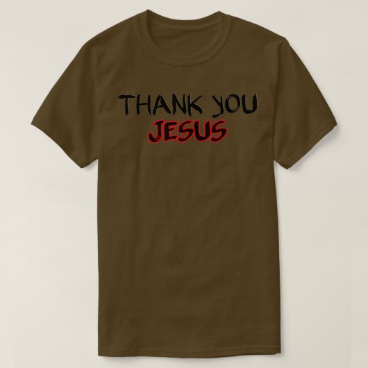 Bedankt Jezus 4 T-shirt (Design voorkant)