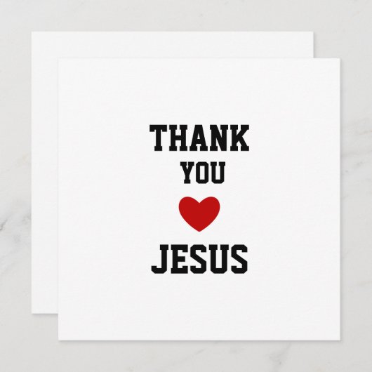 Bedankt Jezus | Modern Christelijk geloof (Voorkant / Achterkant)