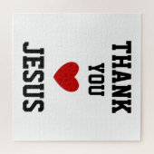 Bedankt Jezus | Modern Christelijk geloof Legpuzzel (Horizontaal)