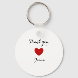 Bedankt Jezus | Modern Christelijk geloof Sleutelhanger