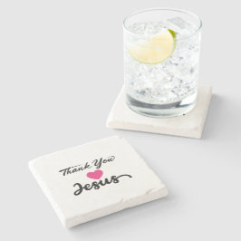 Bedankt Jezus | Modern Christelijk geloof Stenen Onderzetter