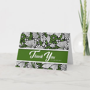 Bedankt Job Goed gedaan - Groen Wit en Zwart