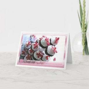 Bedankt kaart met lekkere taarten