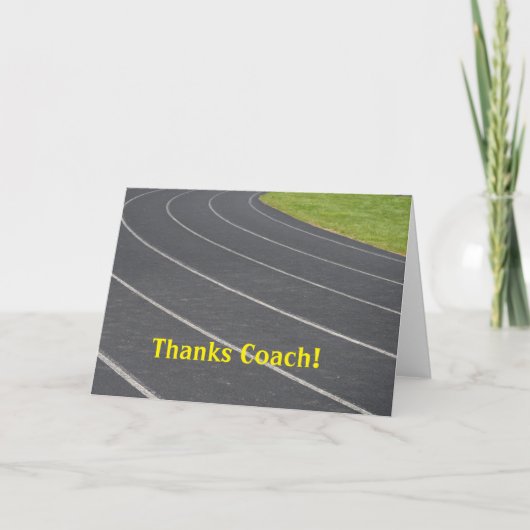 Bedankt kaart voor de coach! (Voorkant)