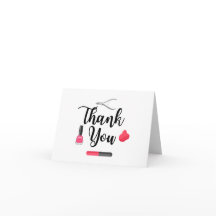 Bedankt kaart voor een Nail Tech of Esthetician