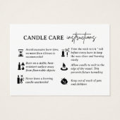 Bedankt & Kaart voor kaarsenverzorging (Achterkant)