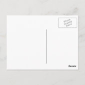 Bedankt kalligrafie script Floral Gold Stripes Briefkaart (Achterkant)