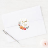 Bedankt Klaprozen Sticker (Envelop)