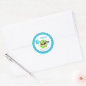 Bedankt Kleine Monster Partij Ronde Sticker (Envelop)
