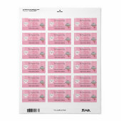 Bedankt Label met bedrijfsinformatie (Full Sheet)
