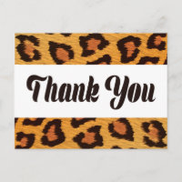 Bedankt Leopard Skin Gold & Brown Wedding Party