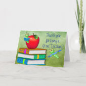 Bedankt leraar - School items (Voorkant)